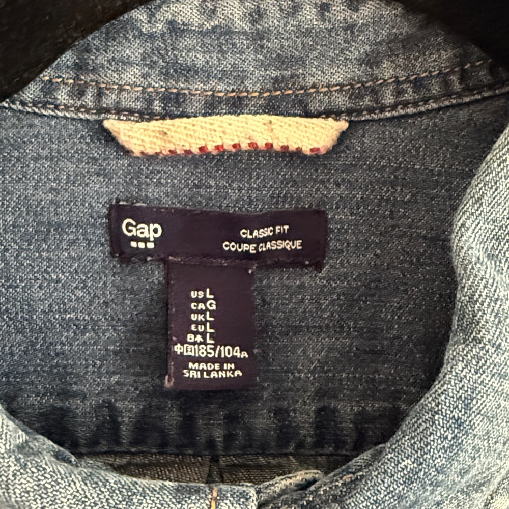 one of a kind mismatch denim button down - Picture 2 of 4